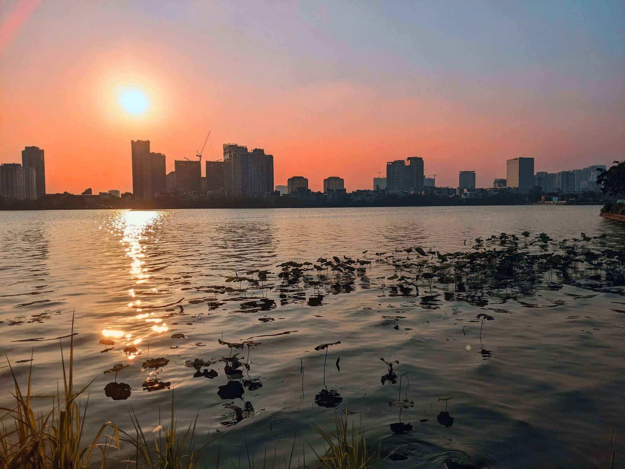 sunset in Hanoi